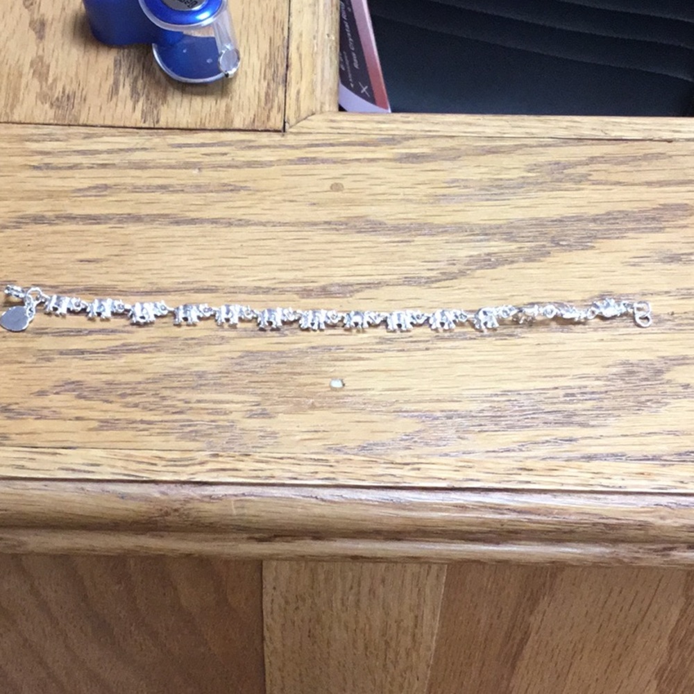 Sterling silver elephant bracelet 7